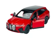 Samochody i pojazdy dla dzieci - WELLY BMW iX I20 CZERWONY 1:34 SAMOCHÓD NOWY METALOWY MODEL - miniaturka - grafika 1
