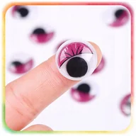 Prace ręczne dla dzieci - OCZY DO MASKOTEK ZABAWEK OCZKA I RZĘSY Z RZĘSAMI BEZPIECZNE RUCHOME 215 SZT - miniaturka - grafika 1