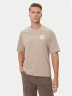 Koszulki męskie - The North Face T-Shirt Connect NF0A8E3Y Beżowy Relaxed Fit - miniaturka - grafika 1