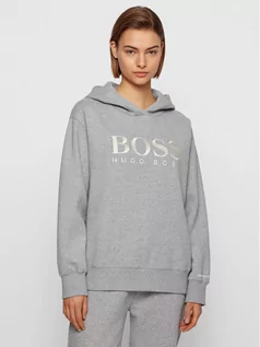 Bluzy damskie - BOSS Bluza C_Edelight_Active 50457385 Szary Relaxed Fit - grafika 1