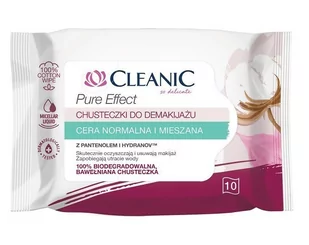 Cleanic chusteczki cera mieszana 20 szt + 1 Gratis - Chusteczki do demakijażu - miniaturka - grafika 1