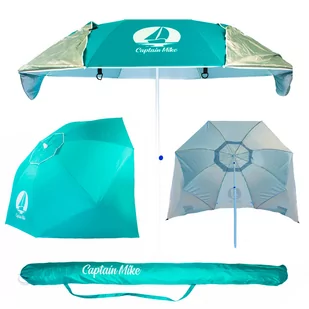Parasol/namiot plażowy 2w1 z wentylacją 2m, UPF50+ - Parasole ogrodowe - miniaturka - grafika 1