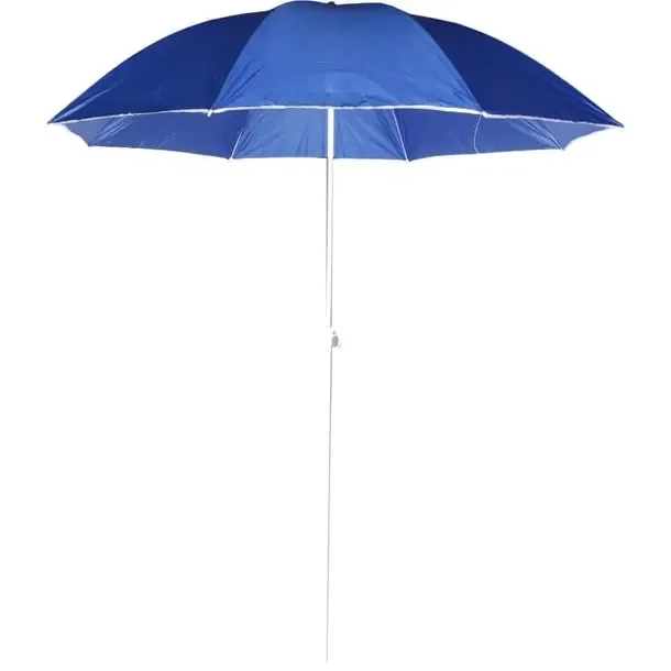 Niebieski Parasol Plażowy Średnica 180 cm Na Słońce Do Ogrodu Na Taras