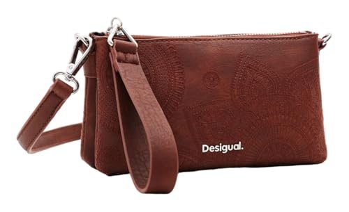 Desigual Women's Accessories PU Others Bi-Fold Wallet, brązowy, brązowy, 19.6