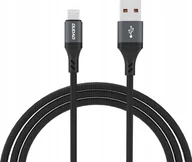 Kable USB - Kabel USB Dudao Kabel Dudao L3SM USB-A - MicroUSB 3A 1,2m z oplotem - czarny - miniaturka - grafika 1