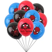 Balony i akcesoria - Zestaw Balonów Balon Spider Pająk Urodziny 10 Szt - miniaturka - grafika 1