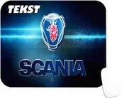 Podkładki pod mysz - PODKŁADKA POD MYSZKĘ Z NADRUKIEM SCANIA PREZENT TIRY -TEKST -20X24 - miniaturka - grafika 1