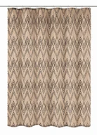 Zasłony prysznicowe - Kleine Wolke Zag Cotti Tekstylna Zasłona prysznicowa premium brązowa 180x200 cm - miniaturka - grafika 1