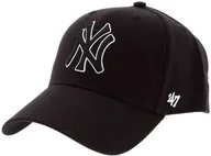 Czapki i chusty sportowe męskie - 47 Brand New York Yankees MVP Cap B-MVPSP17WBP-BKC Rozmiar: One size - miniaturka - grafika 1