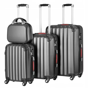 Zestaw Walizek Podróżnych Walizka Podróżna Walizki Na Kółkach Bagaż Kpl 4w1 - Walizki Zestaw Walizek Podróżnych Walizka Podróżna Walizki Na Kółkach Bagaż Kpl 4w1 - Walizki - miniaturka - grafika 1