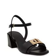 Sandały damskie - Furla Skórzane sandały na słupku - miniaturka - grafika 1