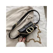 Torebki damskie - Torebka damska nerka - pasek z ekoskóry czerń T221CZ - miniaturka - grafika 1