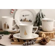 Filiżanki - Filiżanka ze spodkiem golden christmas tree 210 ml 6 sztuk - miniaturka - grafika 1