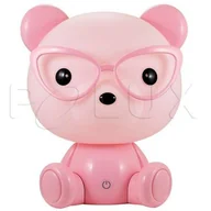 Lampy stojące - Polux Lampka nocna MIŚ Okularnik LED 2,5W różowa 308245 SANICO 308245 - miniaturka - grafika 1