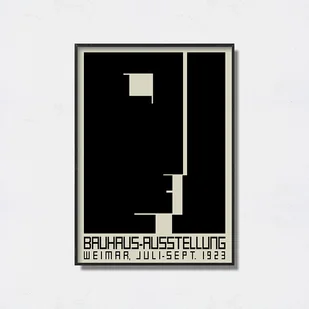 Bauhaus Art Exhibition plakat - Obrazy i zdjęcia na płótnie - miniaturka - grafika 1