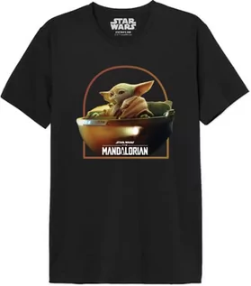 Koszulki męskie - Star Wars "Mandalorian - Grogu Archer Warrior" MESWMANTS191 Koszulka męska, czarna, rozmiar XXL, czarny, XXL - grafika 1