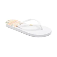 Klapki i japonki damskie - Damskie Japonki ROXY VIVA PRINTED J SNDL ARJL100950-WHT – Biały - miniaturka - grafika 1