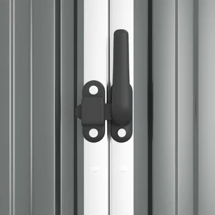 Szopa ogrodowa, szara, 161x89x161 cm, stal galwanizowana Lumarko! - Altany ogrodowe - miniaturka - grafika 7