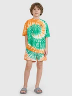 Kąpielówki dla chłopców - 4F Spodenki plażowe boardshorty chłopięce - multikolor 122/128 (6-8 lat) - miniaturka - grafika 1