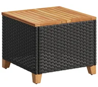 Stoły ogrodowe - Stolik ogrodowy z drewnem akacjowym technorattan G7-M46 - miniaturka - grafika 1