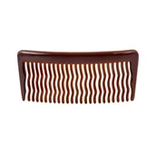 Grzebienie fryzjerskie - Klasyczny grzebień boczny średni brązowy - miniaturka - grafika 1