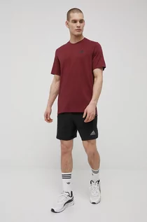 Koszulki męskie - Adidas t-shirt treningowy kolor fioletowy gładki S;M;L;XL - grafika 1
