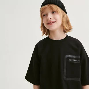 Reserved - T-shirt z nadrukiem - Czarny - Koszulki dla chłopców - miniaturka - grafika 1