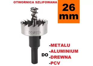 Otwornica szlifowana HSS 26mm, wiertło do metalu, aluminium, drewna - Otwornice - miniaturka - grafika 1