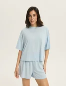 Bluzki damskie - Koszulka damska Ruth Esotiq jasno-niebieski - XL - miniaturka - grafika 1