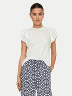 Bluzki damskie - JDY Bluzka Carla 15351452 Biały Regular Fit - miniaturka - grafika 1