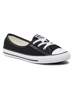 Trampki damskie - Converse Trampki Ctas Bellet Lace Slip 566775C Czarny - grafika 1