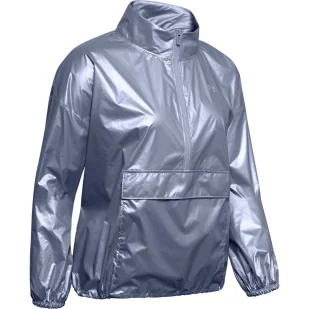 Kurtka damska Under Armour METALLIC WOVEN PO ANORAK - Kurtki i kamizelki sportowe damskie - miniaturka - grafika 5
