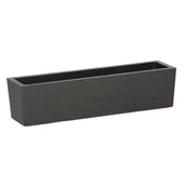 Donice - Donica IQBANA balcony 39 x 15 x 13 cm czarna - miniaturka - grafika 1