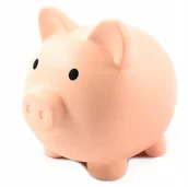 Skarbonki - ŚWINKA SKARBONKA NA PIENIĄDZE MAŁA PLASTIKOWA OTWIERANA RÓŻNE KOLORY - miniaturka - grafika 1