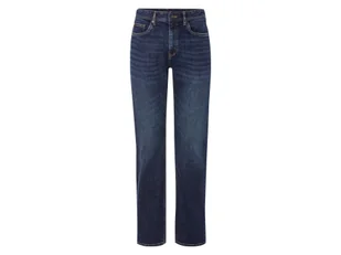 LIVERGY® Jeansy męskie bawełniana, straight fit (Ciemnoniebieski, 50 (34/30)) - Spodnie męskie - miniaturka - grafika 1