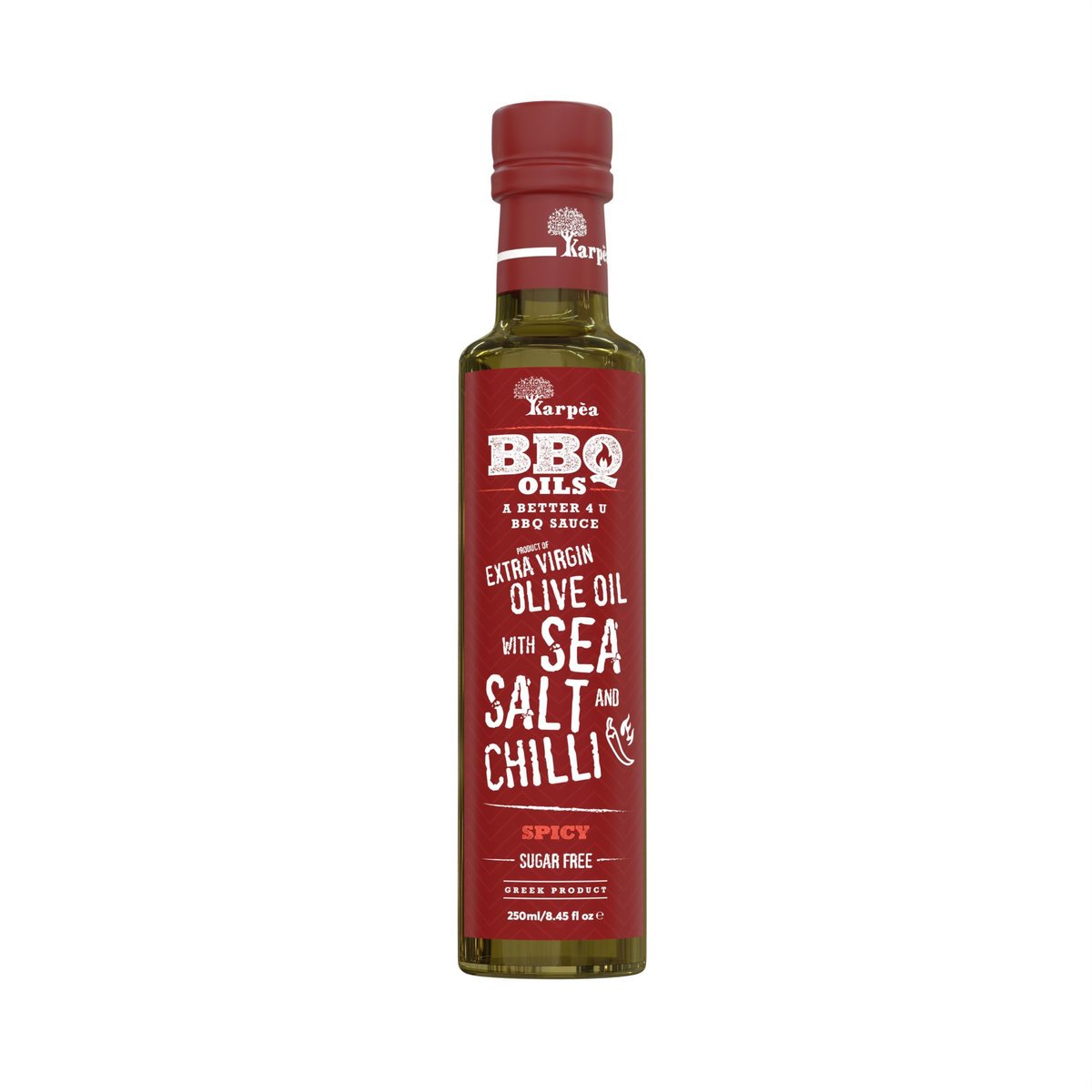 KARPEA BBQ Oil oliwa extra virgin z solą morską i chilli 250 ml