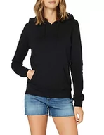 Bluzy damskie - Build Your Brand Damski sweter z kapturem ze 100% bawełny ekologicznej dla kobiet, Ladies Organic Hoody bluza z kapturem w kolorze czarnym lub białym, rozmiary XS - 5XL, czarny, 3XL - miniaturka - grafika 1