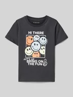 Koszulki dla chłopców - T-shirt o kroju regular fit z czystej bawełny z nadrukowanym motywem - miniaturka - grafika 1