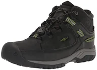 Buty dla chłopców - KEEN Targhee Mid Height Waterproof Hiking Boots, Black/Campsite, 10 US Unisex Little Kid - miniaturka - grafika 1