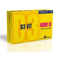 Witaminy i minerały - D3 Vit 4000 Herbapol Lab, 60 kaps. - miniaturka - grafika 1
