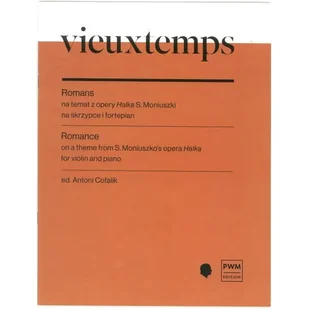 Vieuxtemps Romans na temat z opery Halka na skrzypce i fortep - Podręczniki dla szkół zawodowych - miniaturka - grafika 1