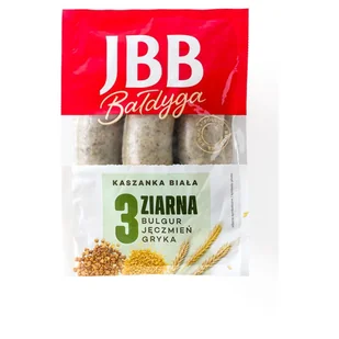 JBB Bałdyga Kaszanka biała 3 ziarna 600 g - Kiełbasa i wędliny - miniaturka - grafika 1