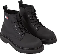 Półbuty męskie - Tommy Hilfiger Męskie buty sznurowane TJM Gumowane Mid, Czarny, 44 EU - miniaturka - grafika 1