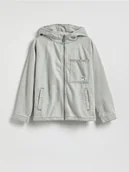 Bluzki dla chłopców - Reserved - Bawełniana koszula - jasnoszary - miniaturka - grafika 1