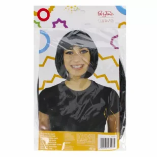 Arpex Ozdoba karnawałowa Peruka Bob czarna - Dodatki do strojów karnawałowych - miniaturka - grafika 1