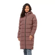 Płaszcze damskie - Damski płaszcz puchowy Jack Wolfskin FROZEN PALACE COAT W wild ginger - L - miniaturka - grafika 1