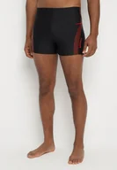 Kąpielówki męskie - Czarno-Czerwone Kąpielówki Typu Bokserki Milonessa - miniaturka - grafika 1