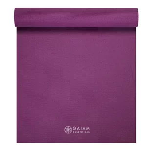 Mata do Jogi Gaiam Essentials 6 mm z paskiem fioletowa - Maty do jogi - miniaturka - grafika 1