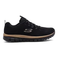 Buty sportowe damskie - Obuwie sportowe Skechers GRACEFUL 12615 BKRG - miniaturka - grafika 1