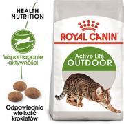 Sucha karma dla kotów - Royal Canin Active Life Outdoor 4kg sucha karma dla kotów - miniaturka - grafika 1